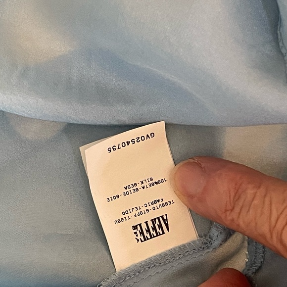 Vintage Philosophy by Alberta FERRETTI Light Blue Top - Picture 15 of 16